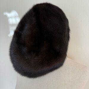 Vintage Miss Alice for Lord & Taylor Rich Chocolate Mink Fur Hat